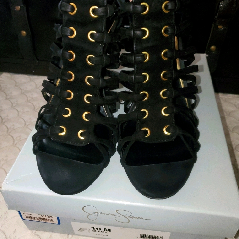 Black Suede Sandal
